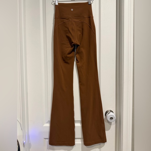 Lululemon Nulu Flared Women's Brown High-Waisted Pants - Picture 3 of 5